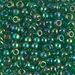 6-179:  6/0 Transparent Green AB Miyuki Seed Bead - 6-179*