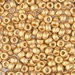 6-191F:  6/0 Matte 24kt Gold Plated Miyuki Seed Bead - 6-191F*