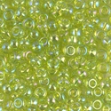 6-258:  6/0 Transparent Chartreuse AB Miyuki Seed Bead 