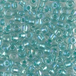 6-2605:  6/0 Sparkling Aqua Green Lined Crystal AB Miyuki Seed Bead 
