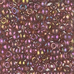 6-301:  6/0 Dark Topaz Rainbow Gold Luster  Miyuki Seed Bead 