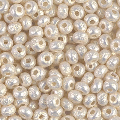 6-3951:  6/0 White Miyuki Baroque Bead 