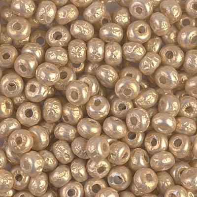 6-3953:  6/0 Gold Miyuki Baroque Bead 