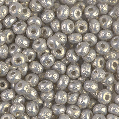 6-3956:  6/0 Silver Miyuki Baroque Bead 