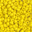 6-404F:  6/0 Matte Opaque Yellow Miyuki Seed Bead 