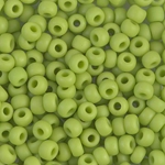 6-416F:  6/0 Matte Opaque Chartreuse Miyuki Seed Bead 