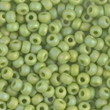 6-416FR:  6/0 Matte Opaque Chartreuse AB Miyuki Seed Bead 