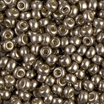 6-4222:  6/0 Duracoat Galvanized Pewter Miyuki Seed Bead 