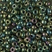 6-465:  6/0 Metallic Dark Green Iris  Miyuki Seed Bead - 6-465*