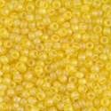 8-136FR:  8/0 Matte Transparent Yellow AB Miyuki Seed Bead 