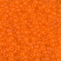 8-138F:  8/0 Matte Transparent Orange Miyuki Seed Bead 