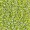 8-143FR:  8/0 Matte Transparent Chartreuse AB Miyuki Seed Bead approx 250 grams 