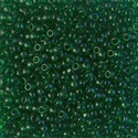 8-146:  8/0 Transparent Green  Miyuki Seed Bead 