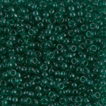 8-147:  8/0 Transparent Emerald Miyuki Seed Bead 