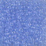 8-159L:  8/0 Transparent Light Cornflower Blue   Miyuki Seed Bead 