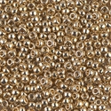 8-193:  8/0 24kt Gold Light Plated Miyuki Seed Bead 