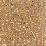 8-195:  8/0 24kt Gold Lined Crystal Miyuki Seed Bead 