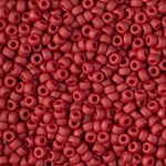 8-2040:  8/0 Matte Metallic Brick Red  Miyuki Seed Bead 