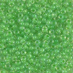 8-228:  8/0 Light Green Lined Crystal Miyuki Seed Bead 
