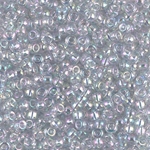 8-2443:  8/0 Transparent Light Marine Blue Gold Luster  Miyuki Seed Bead 
