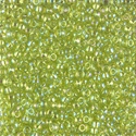8-258:  8/0 Transparent Chartreuse AB Miyuki Seed Bead 