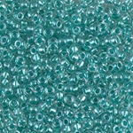 8-2605:  8/0 Sparkling Aqua Green Lined Crystal AB Miyuki Seed Bead 