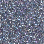 8-286:  8/0 Light Amethyst Lined Crystal AB Miyuki Seed Bead 