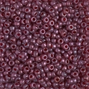 8-313SF:  8/0 Semi-Frosted Cranberry Gold Luster Miyuki Seed Bead 