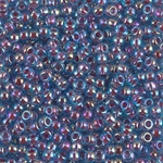 8-340:  8/0 Hot Pink Lined Aqua AB (Was 836) Miyuki Seed Bead 