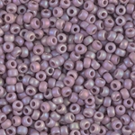 8-410FR:  8/0 Matte Opaque Mauve AB Miyuki Seed Bead 