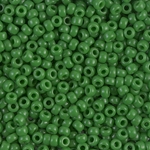 8-411:  8/0 Opaque Green Miyuki Seed Bead 