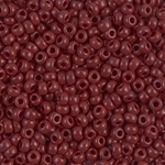 8-419:  8/0 Opaque Red Brown Miyuki Seed Bead 