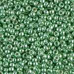 8-4214:  8/0 Duracoat Galvanized Dark Mint Green Miyuki Seed Bead 