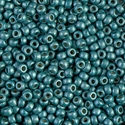 8-4217F:  8/0 Duracoat Galvanized Matte Dark Sea Foam Miyuki Seed Bead 