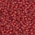 8-4234:  8/0 Duracoat Silverlined Dyed Watermelon Miyuki Seed Bead 