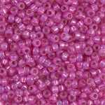 8-4238:  8/0 Duracoat Silverlined Dyed Paris Pink Miyuki Seed Bead 