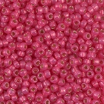 8-4239:  8/0 Duracoat Dyed Hibiscus S/L Alabaster Miyuki Seed Bead 