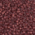 8-4245:  8/0 Duracoat Silverlined Dyed Nutmeg Miyuki Seed Bead 