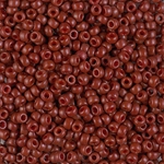 8-4470:  8/0 Duracoat Dyed Opaque Maroon Miyuki Seed Bead 