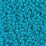 8-4480:  8/0 Duracoat Dyed Opaque Underwater Blue Miyuki Seed Bead 