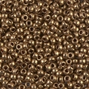 8-457L:  8/0 Metallic Light Bronze  Miyuki Seed Bead 