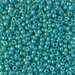 8-481:  8/0 Opaque Turquoise Green AB  Miyuki Seed Bead 