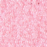 8-517:  8/0 Baby Pink Ceylon Miyuki Seed Bead 