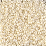 8-594:  8/0 Cream Ceylon  Miyuki Seed Bead 