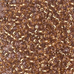 8-952:  8/0 24kt Gold Lined Pale Amethyst Miyuki Seed Bead 