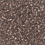 8-974:  8/0 Copper Lined Pale Gray Miyuki Seed Bead 