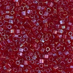 8C-167:  8/0 Cut Transparent Red Luster  Miyuki Seed Bead 
