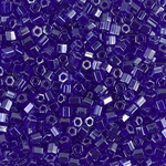 8C-176:  8/0 Cut Transparent Cobalt Luster  Miyuki Seed Bead 