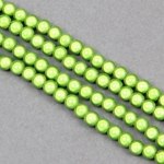 900-021-4:  4mm Miracle Bead Apple Green 