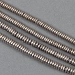 AFR-002:  4-4.5mm Antique Silver Color Kenyan Heishi 13-inch strand (approx 230 pcs) 